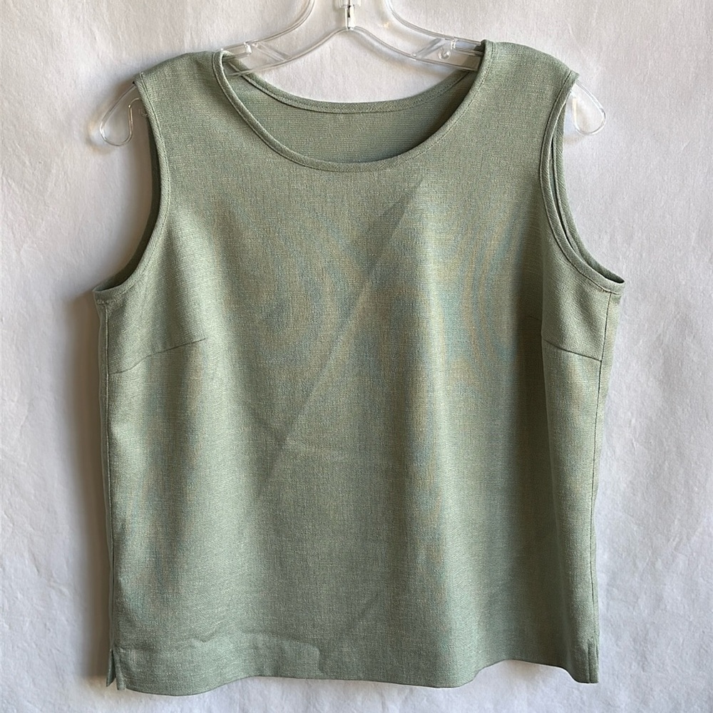 Celery green tank top, size L - Picture 1 of 4